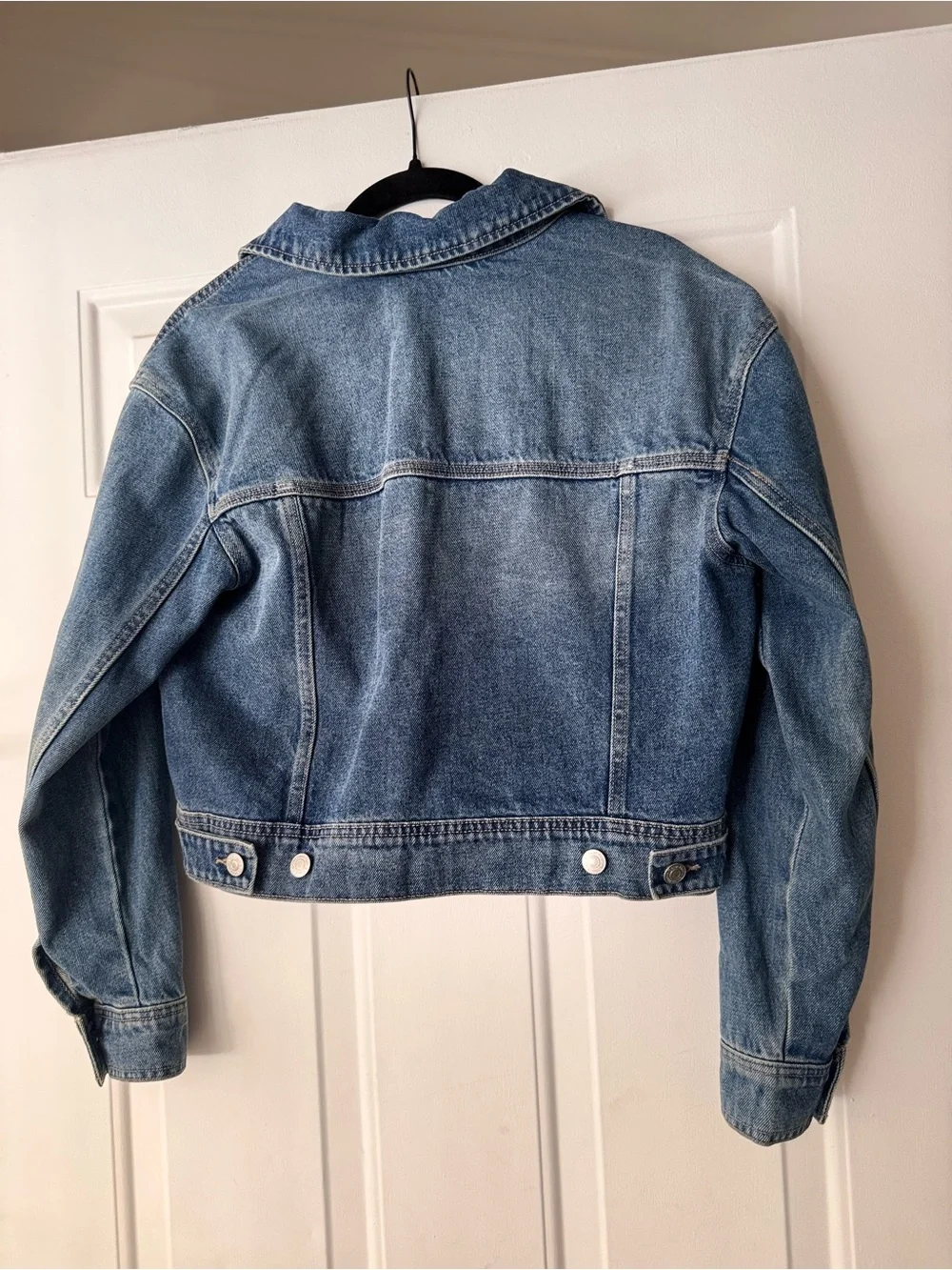 Calvin Klein Jeans Girls' Medium Blue Denim Jacket